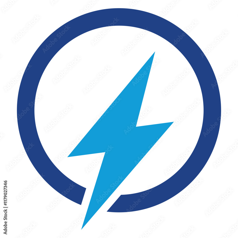 Lightning Icon Dual Tone Color Lightning Icon Dual Tone Color