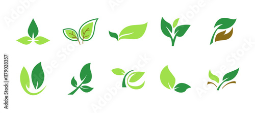 Green Leaf nature Eco logo