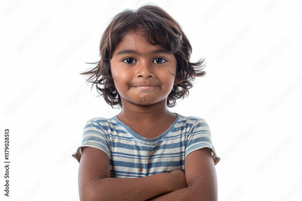 Young Girl with Curly Hair and a Bright Smile Young Girl with Curly Hair and a Bright Smile