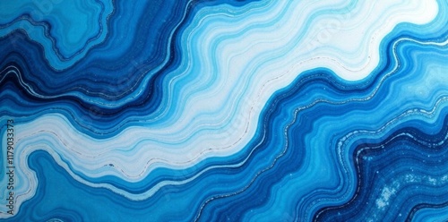 Marble rock texture blue pattern liquid swirl paint white dark abstract art waves skin wall luxurious background, textured, abstract, dark