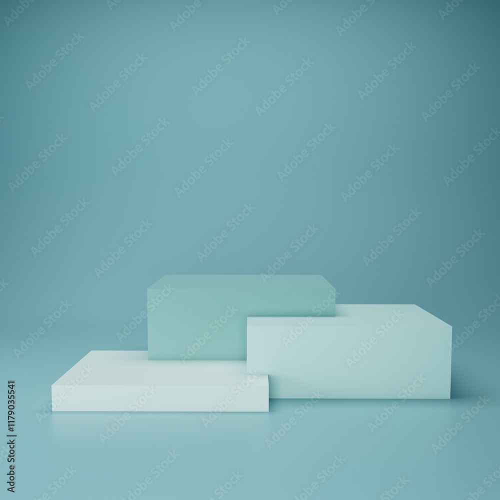 A minimal podium or stand for the presentation of cosmetic products. Background for 3D product rendering. A minimal podium or stand for the presentation of cosmetic products. Background for 3D product rendering.