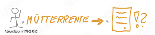 Mütterrente Rente Mütter Band Banner