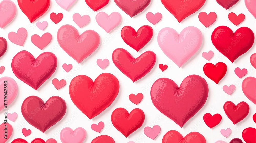 Vibrant bold red and delicate pink heart pattern design for party decorations wedding favors social media templates Valentine gift wrapping craft backgrounds Vibrant bold red and delicate pink heart pattern design for party decorations wedding favors social media templates Valentine gift wrapping craft backgrounds