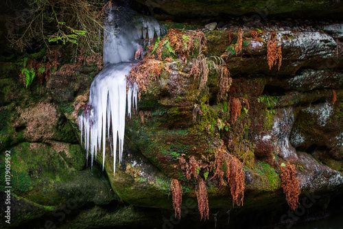 winterly rock art - wintzerliche Felsenkunst photo