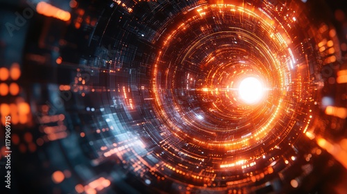 Wallpaper Mural Digital Vortex: A Journey Through Neon Circuits Torontodigital.ca