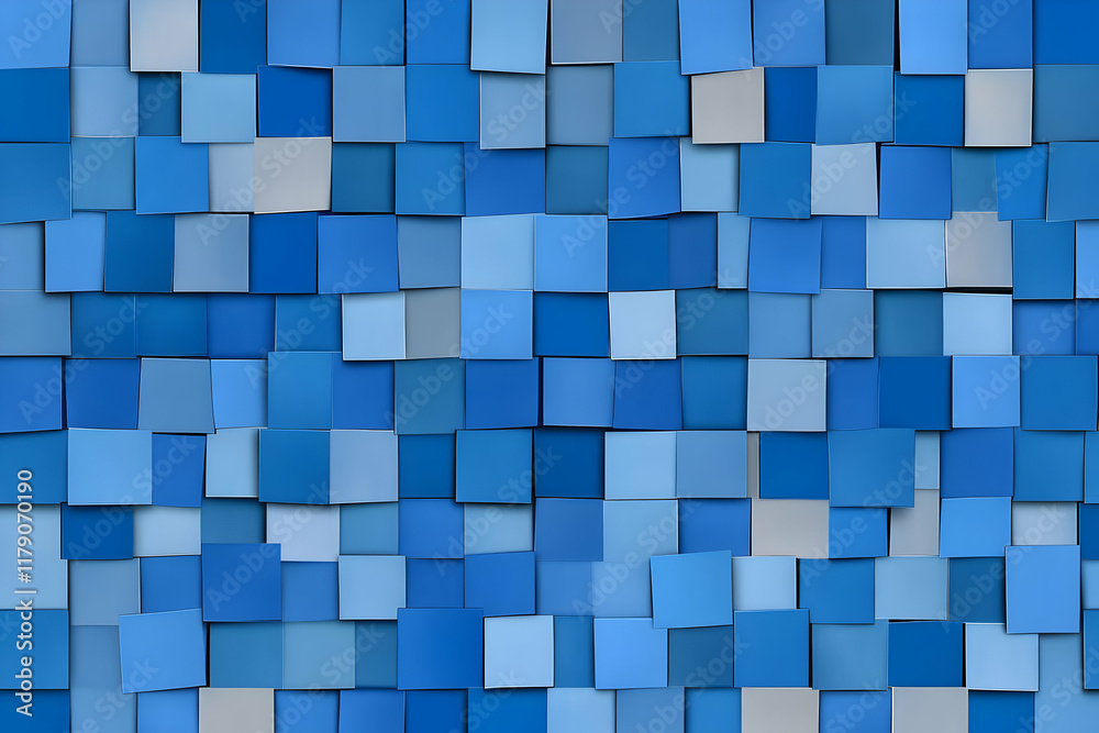 Blue Square Abstract 3D Background Blue Square Abstract 3D Background
