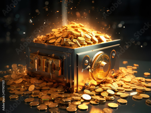Eye catching Photorealistic money with chest