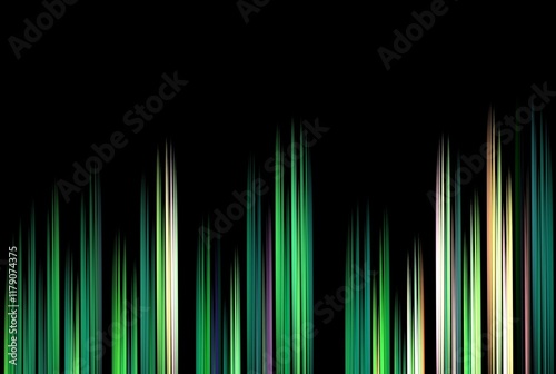 Computer generated fractal pattern and shape