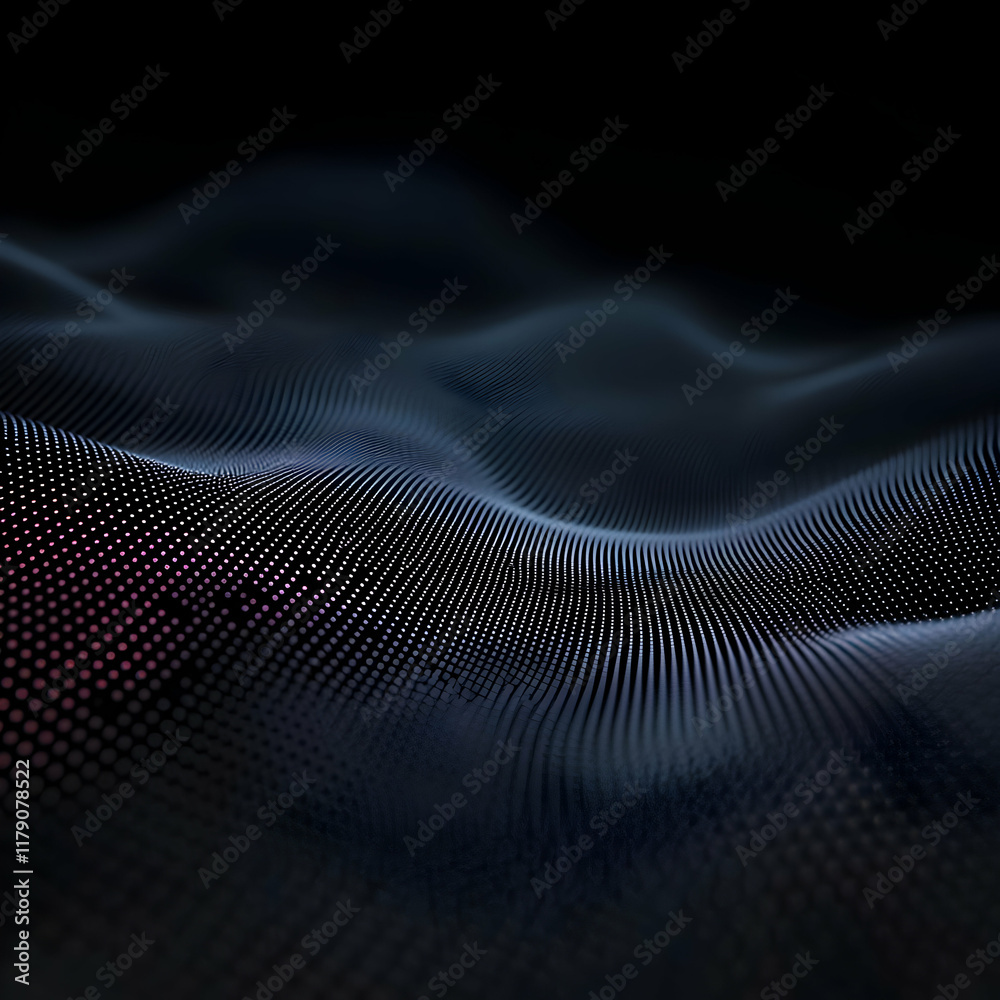 Abstract 3D Dark Wave Background Abstract 3D Dark Wave Background