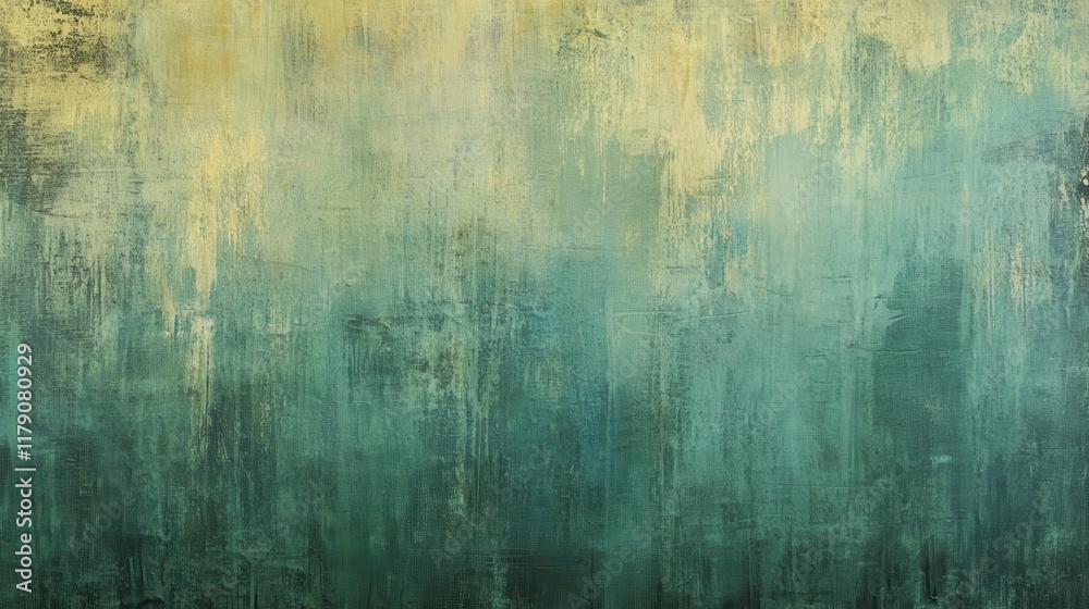 Obraz premium Vintage or distressed look achieved with a subtle green gradient background and grainy texture effect