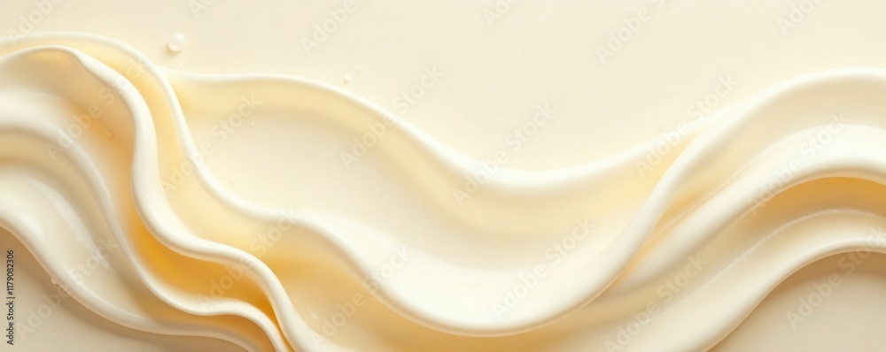 Obraz premium Vanilla cream color palette with golden accents, elegant, vanilla, delicate
