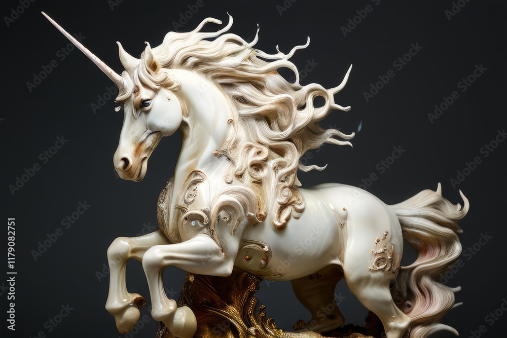 Obraz premium 83 alabaster unicorn