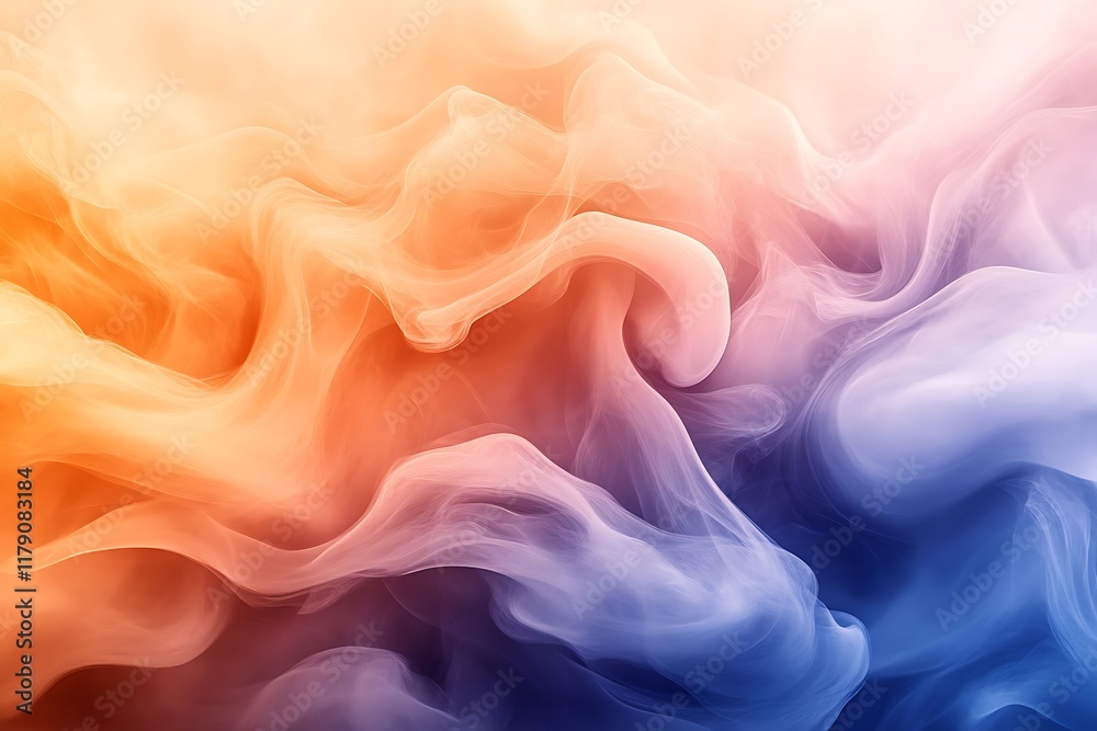Obraz premium Abstract colorful smoke swirls. (1)