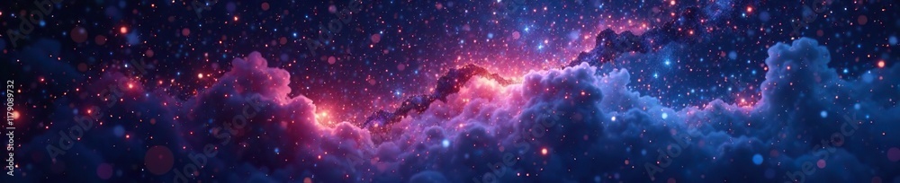 Shimmering lights against the starry backdrop, shine, radiant glow Shimmering lights against the starry backdrop, shine, radiant glow