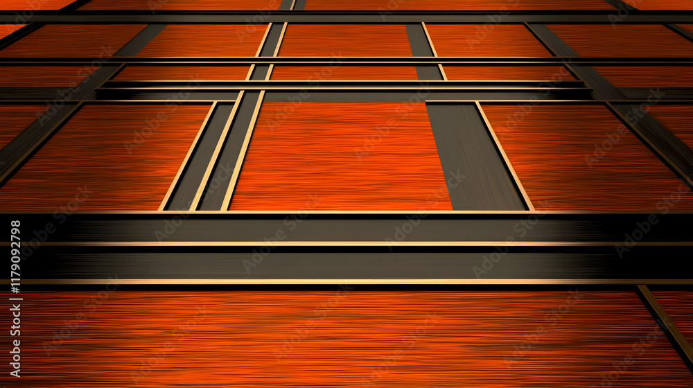 Obraz premium Abstract 3D Orange Wood Background