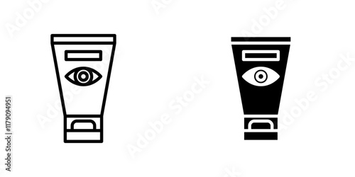 Eye cream icons vector graphic pack