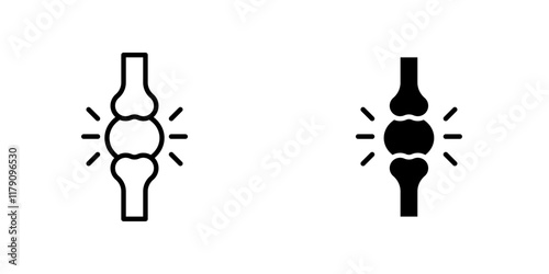 Herniated disc icons vector graphic pack