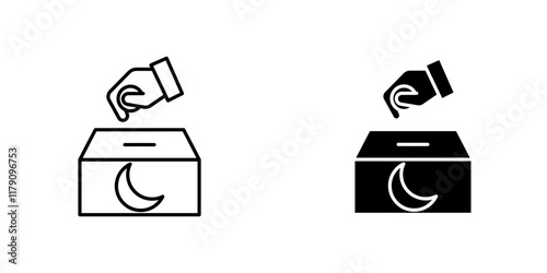 Infaq icons vector graphic pack