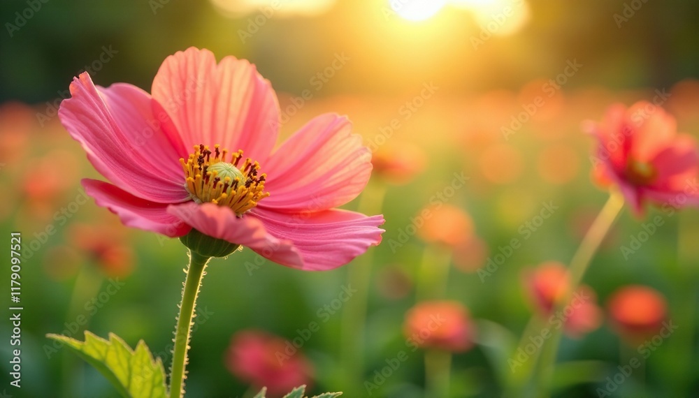 Oilseed rape flowers bloom in the morning light, , petals, delicate Oilseed rape flowers bloom in the morning light, , petals, delicate