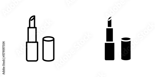 Lipstick icons vector graphic pack