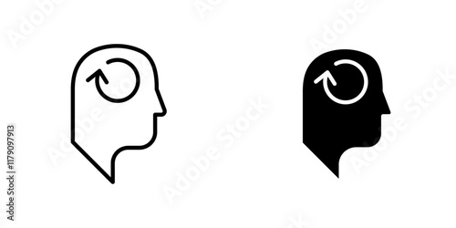 Memory recall icons vector graphic pack