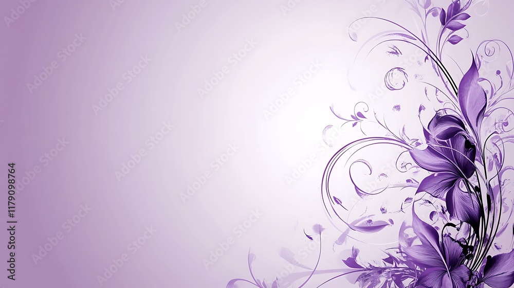 Lavender Floral Design Abstract Artistic Background Lavender Floral Design Abstract Artistic Background