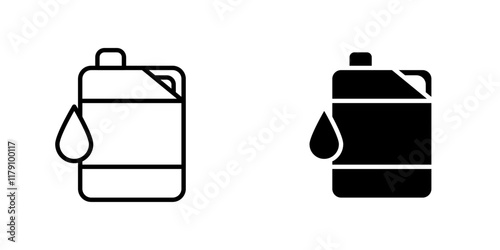 Oil can icons vector graphic pack