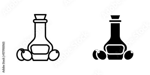Olive oil icons vector graphic pack