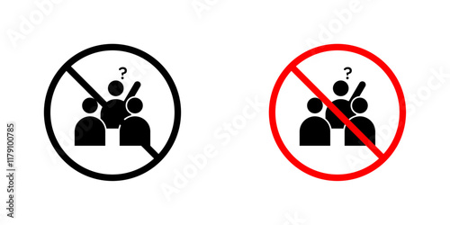 Please do not ask signs vector graphic pack