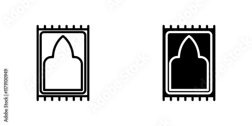 Prayer rug icons vector graphic pack