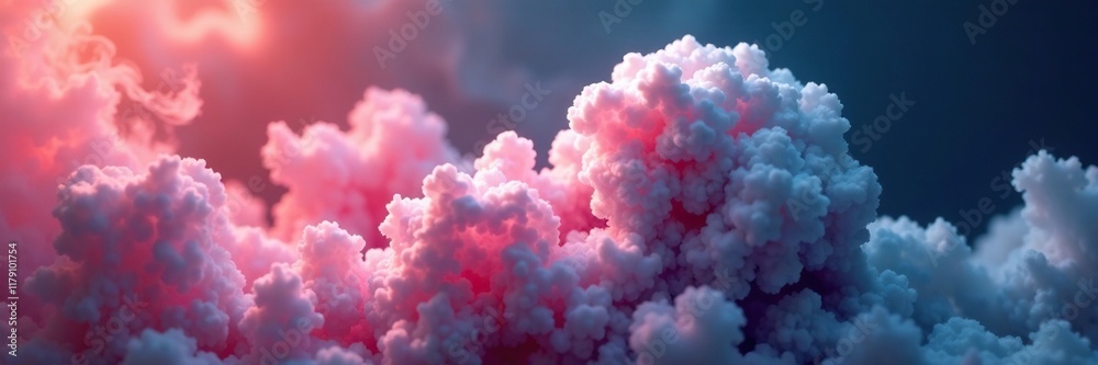 Fototapeta premium Viscous smoke forms a sphere that slowly floats away, clouds, smoke, calm