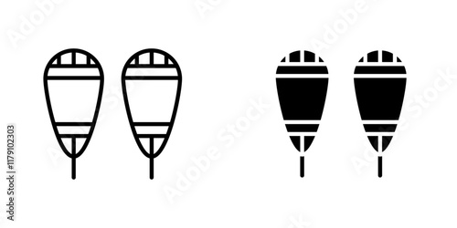Snowshoes icons vector graphic pack