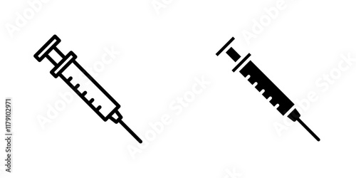 Syringe icons vector graphic pack