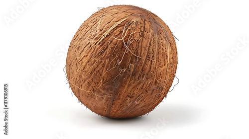 A close up of a coconut