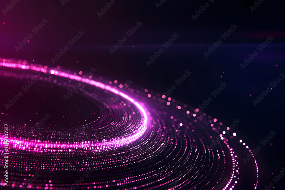 Obraz premium Abstract 3D Pink Glow Background