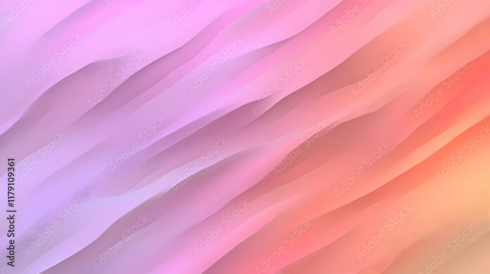 Abstract Background Soft Pink Peach Waves Abstract Background Soft Pink Peach Waves