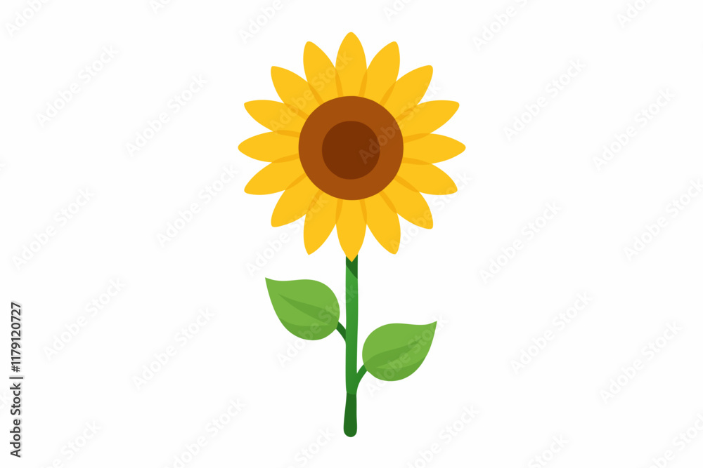 Obraz premium sunflower isolated on white