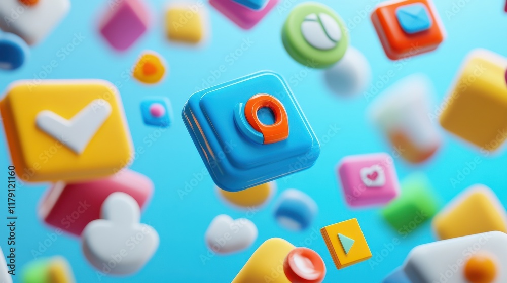 Vibrant 3D Clay Network Icon, an engaging and colorful representation of connectivity, ideal for dynamic marketing and digital communication contexts. Vibrant 3D Clay Network Icon, an engaging and colorful representation of connectivity, ideal for dynamic marketing and digital communication contexts.