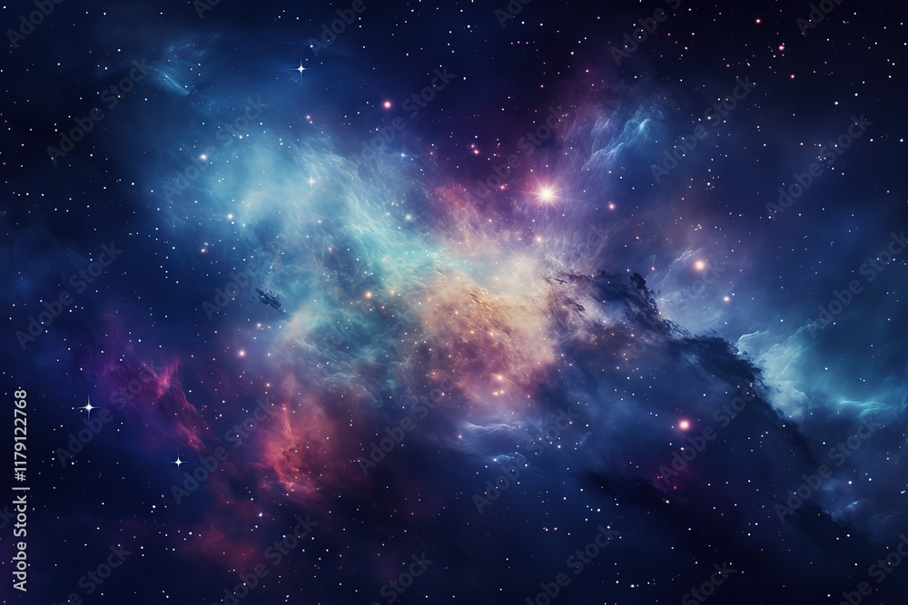 Fototapeta premium Awesome A fascinating and realistic depiction of the universe
