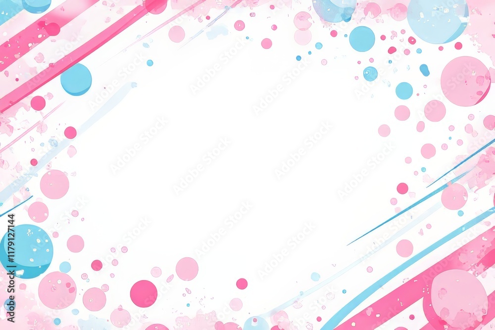 Colorful abstract background with pink and blue circles and strokes. Colorful abstract background with pink and blue circles and strokes.