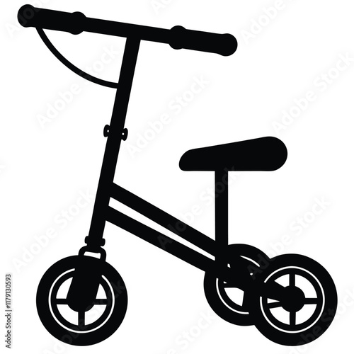 illustration of knee Scooter vector file