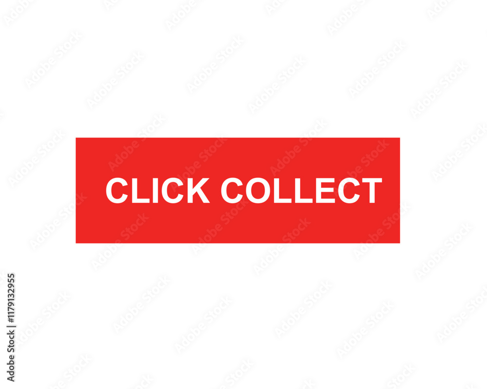 Click collect web Vector Illustration button label template text with colorful icon Click collect web Vector Illustration button label template text with colorful icon