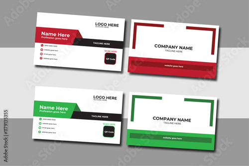 a unique business card for brand identity.