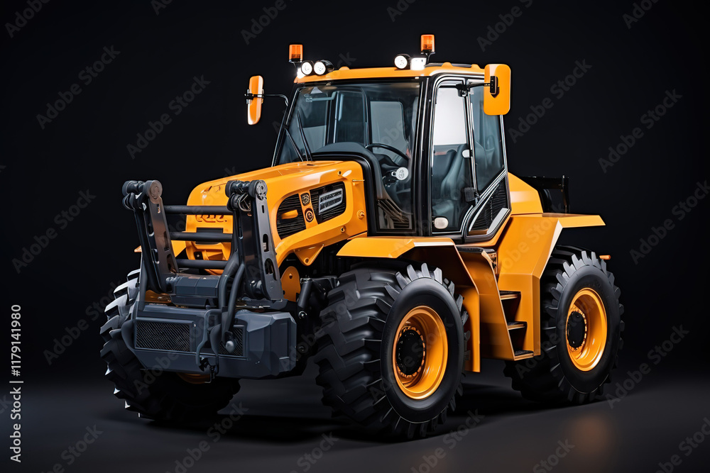 Naklejka premium Amazing Close-up of an old tractor or tractor Farm/agricultural vehicles