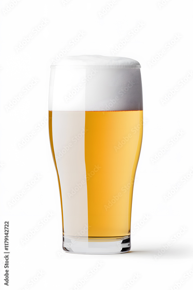 Glass of beer isolated on white background Glass of beer isolated on white background