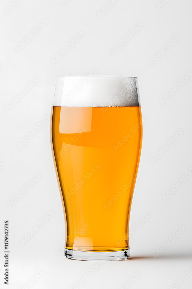 Glass of beer isolated on white background Glass of beer isolated on white background