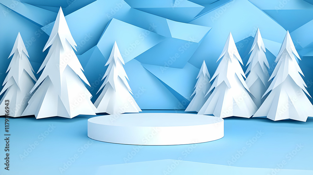Winter Wonderland 3D Background Winter Wonderland 3D Background