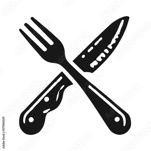 Knife and Fork Vector Design
