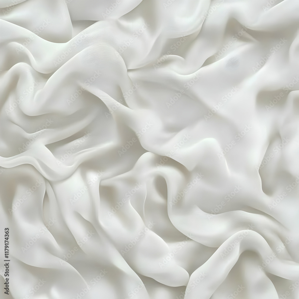 Fototapeta premium Abstract White Drape Illustration