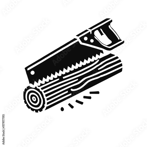 Saw Tool Vector Design
